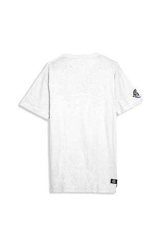Royce Gracie Academy 360 Logo white t-shirt back view